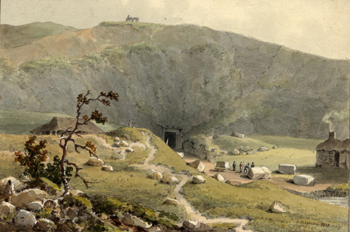 Totternhoe Stone Quarry by George Shepherd 1813 [X254/88/249]